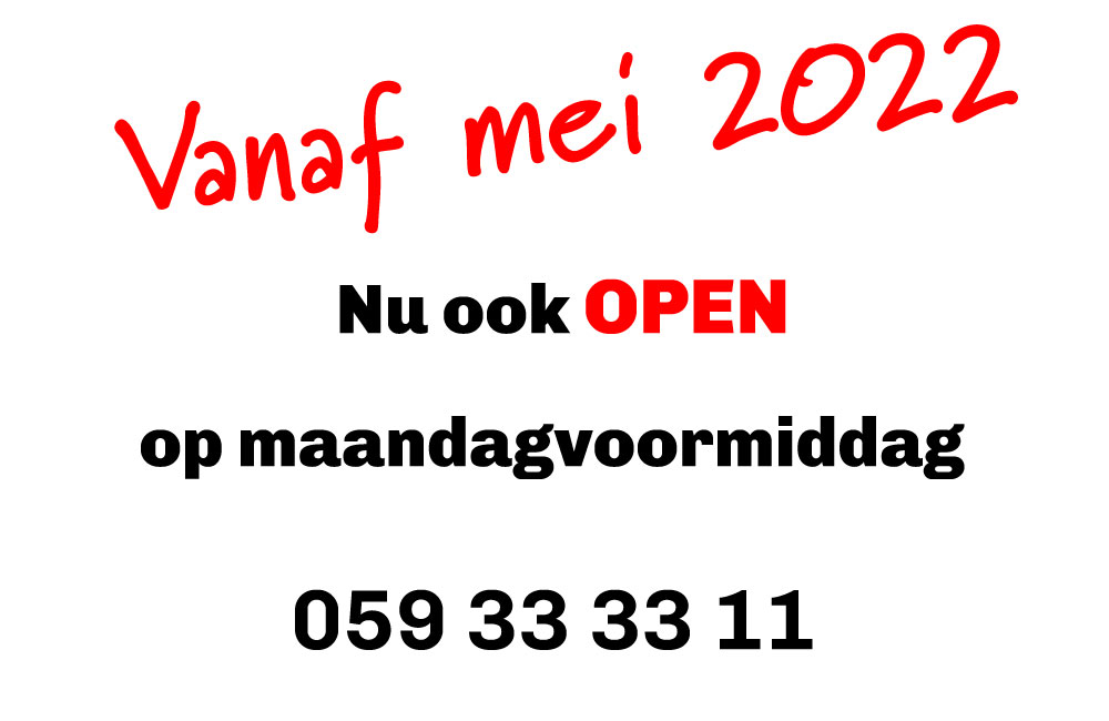 Nieuwe openingsuren aangekondigd in 2022