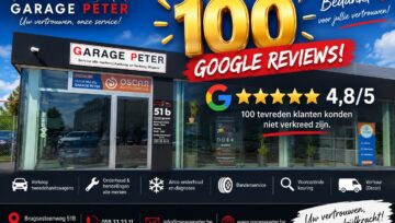 Garage Peter bereikt 100 Google-reviews!