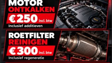 Motor ontkalken en roetfilter reinigen bij Garage Peter